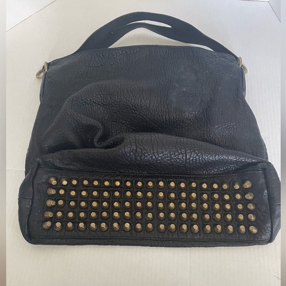 ALEXANDER WANG Darcy black leather studded hobo - Picture 15 of 16